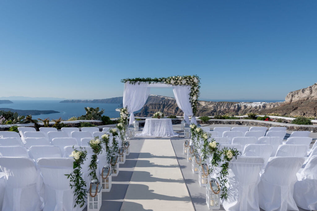 Venetsanos Winery Wedding Venue in Santorini island